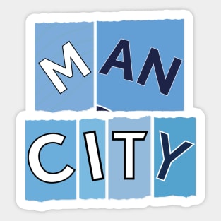 Manchester City torn jersey Sticker